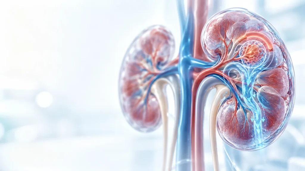 Wizualizacja ochrony kłębuszka nerkowego podczas leczenia inhibitorami SGLT2
